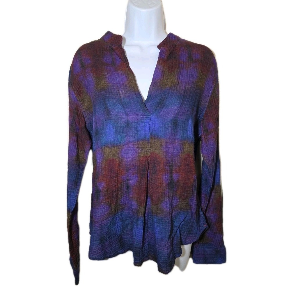 Xirena Celestial Dalston Gauze‎ Top Tunic Cotton Boxy Long Sleeve Size M